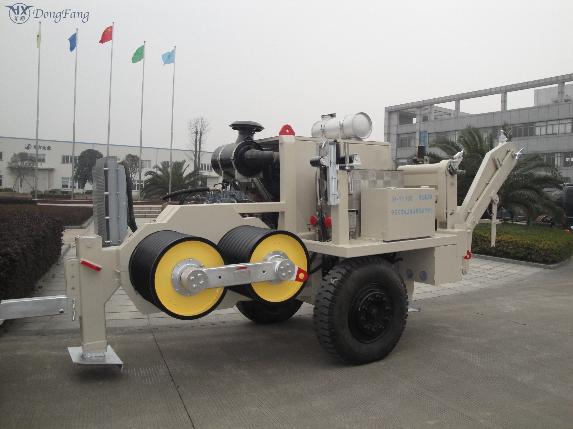 500KV Overhead Transmission Line Stringing Equipment 18 ton pulling