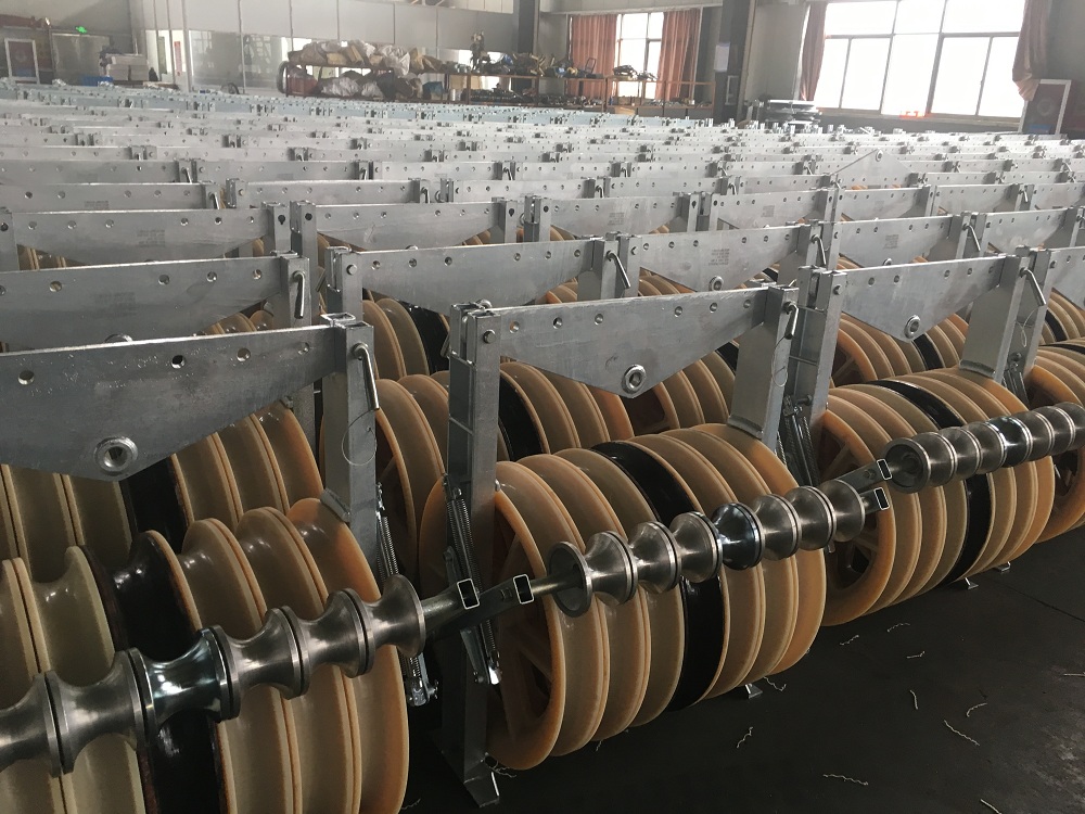 Conductor Pulleys Blocks exported for stringing overhead transmission lines